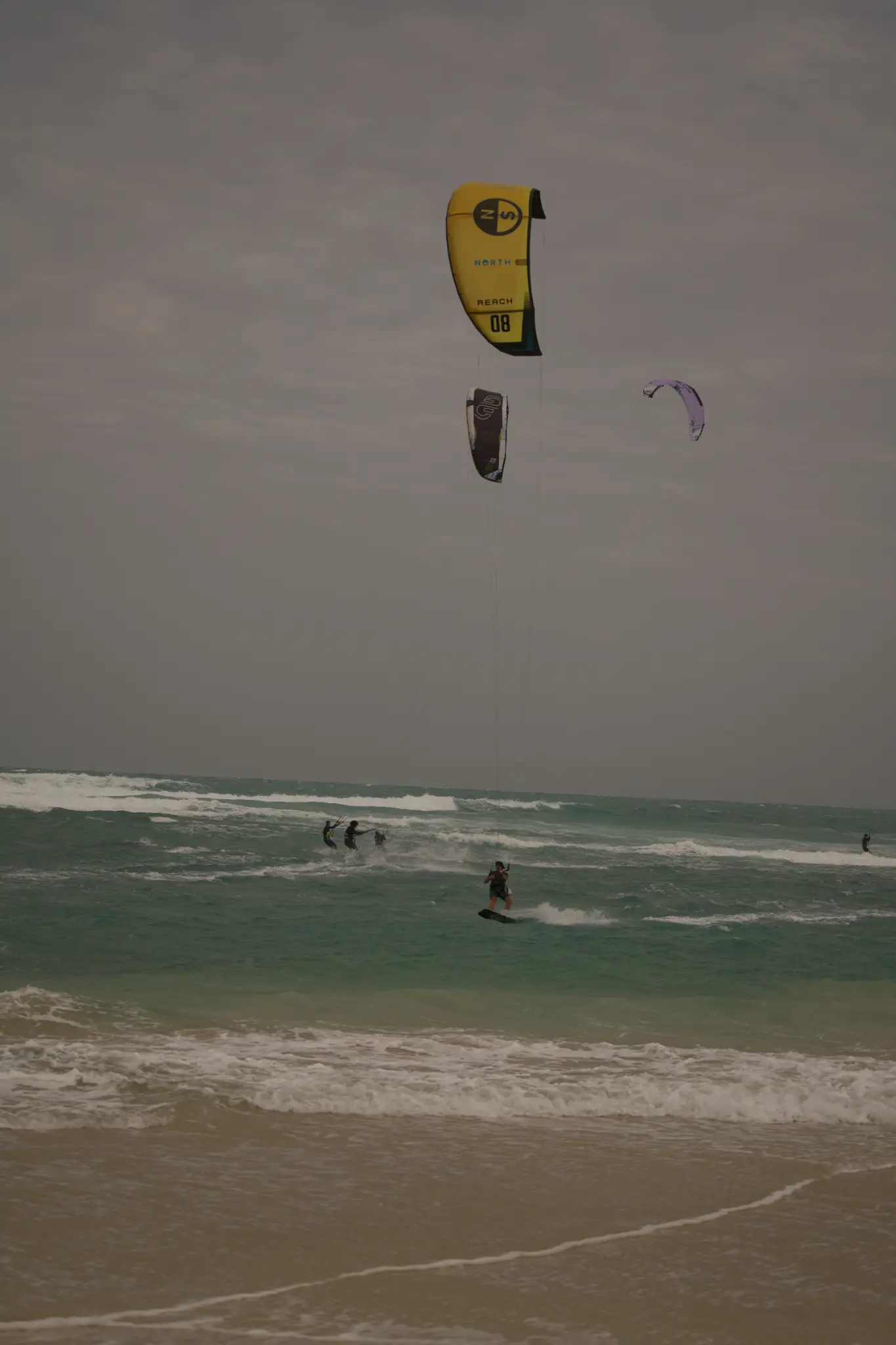 Atlantic Ocean Kitesurf Action